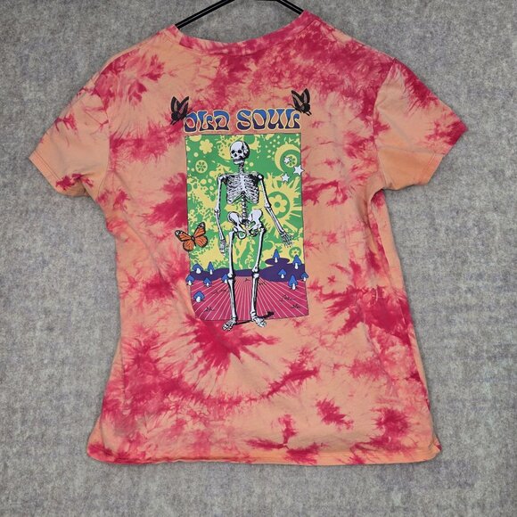 Empyre Small Tie-Dye T-Shirt With Butterfly & Skeleton Print - Picture 2 of 6